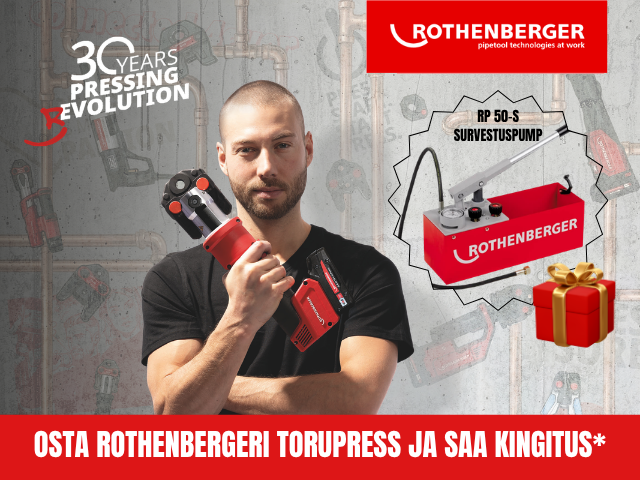 Osta ROTHENBERGERi torupress ja saa KINGITUS