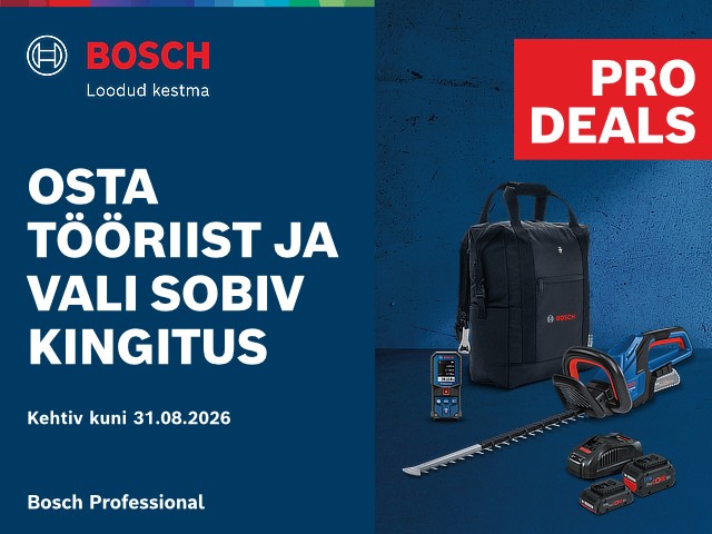 &bdquo;Bosch PRO Deals&ldquo; - erilised kingitused just teile!
