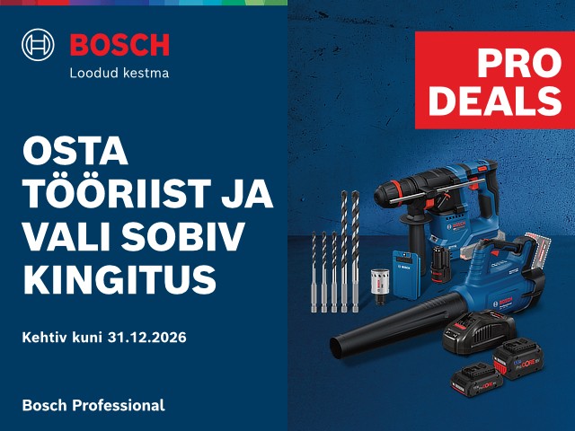 &bdquo;BOSCH PRO DEALS&ldquo; &ndash; eripakkumised ja kingitused!